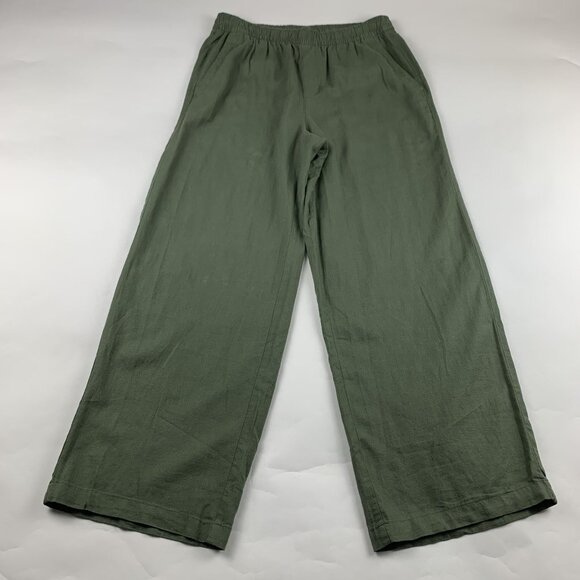 Old Navy Arugula Linen Blend Wide Leg Lounge Pant S - Picture 1 of 7